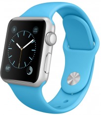 Apple Watch Sport 38mm Silver Aluminium Case With Blue Sport Band