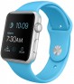 Apple Watch Sport 42mm Silver Aluminium Case With Blue Sport Band