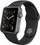 Apple Watch Sport 38mm Space Grey Aluminium Case With Black Sport Band