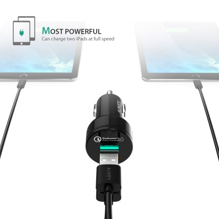 Aukey Dual Port USB Car Charger CC-T7